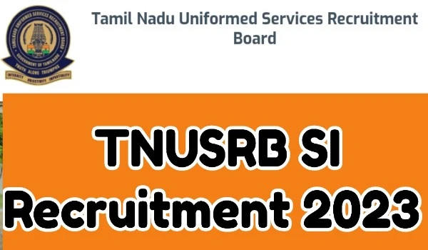 TNUSRB SI Recruitment 2023